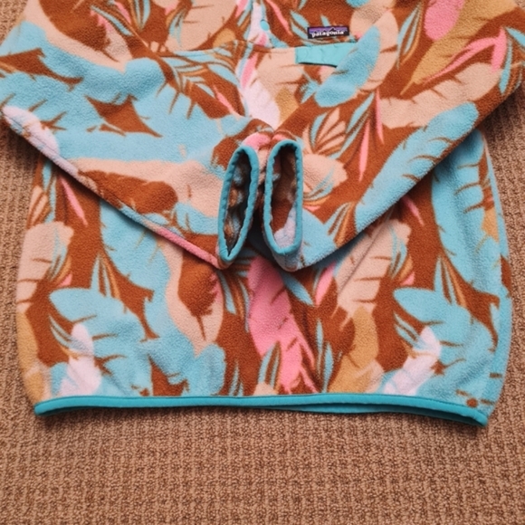 Patagonia Synchilla Snap-T Fleece Pullover Women's Feather Dance Bear Brown S - Picture 5 of 12
